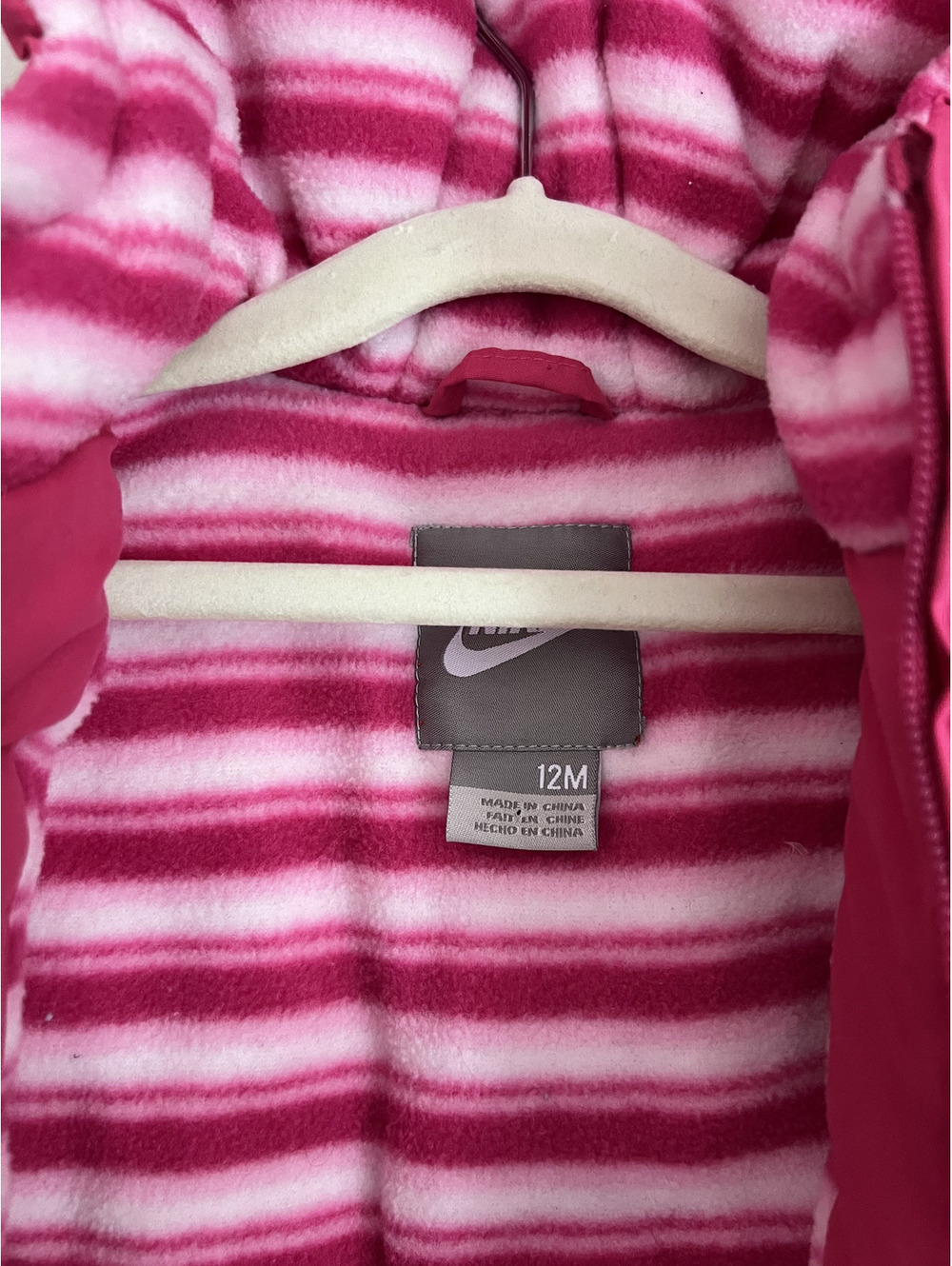 Vintage Nike Y2K Silver Tag Pink Girls Winter Coat - Picture 5 of 8